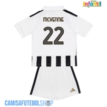 Camisa de time de futebol Juventus Weston McKennie #22 Replicas 1º Equipamento Infantil 2026-27 Manga Curta (+ Calças curtas)